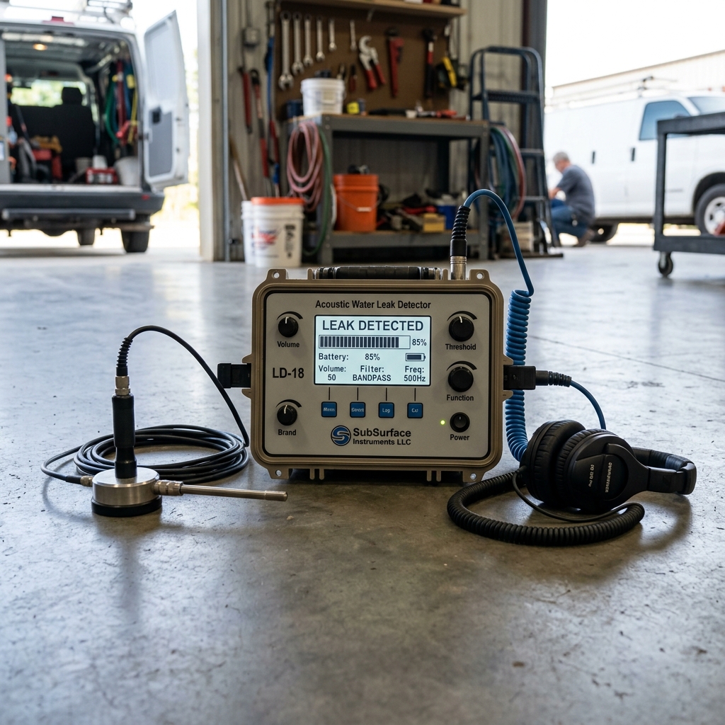 High resolution sewer inspection camera monitor displaying cracked cast iron pipe interior in Moore OK